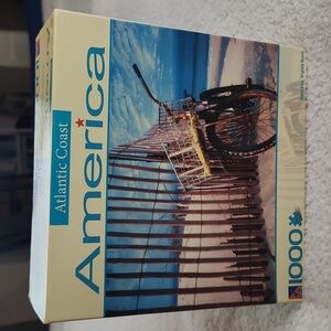 ATLANTIC COAST sure-lox puzzle, vintage and sealed! 1000 pieces.